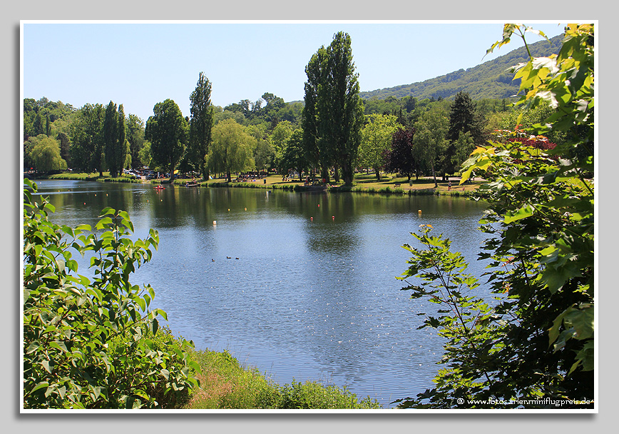 Die Sauer-Stausee bei Rosport und Ralingen